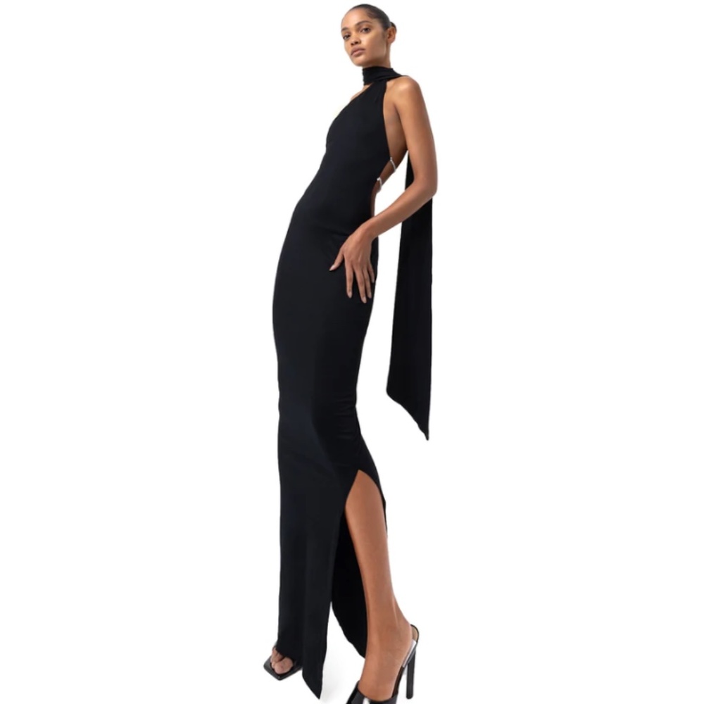 KHANUMS KARA DRESS - BLACK